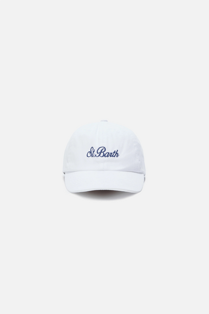 Davis Baseball Cap White Denim