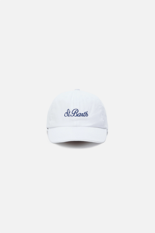 Davis Baseball Cap White Denim