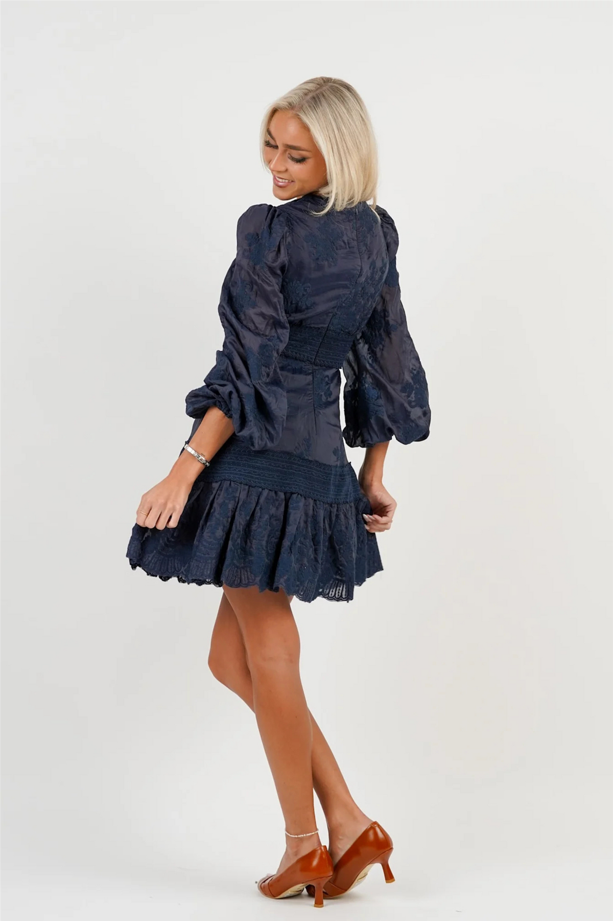 Castle Lace Dress Midnight Blue.