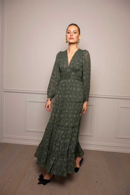 Noor Maxi Dress Luxe Green