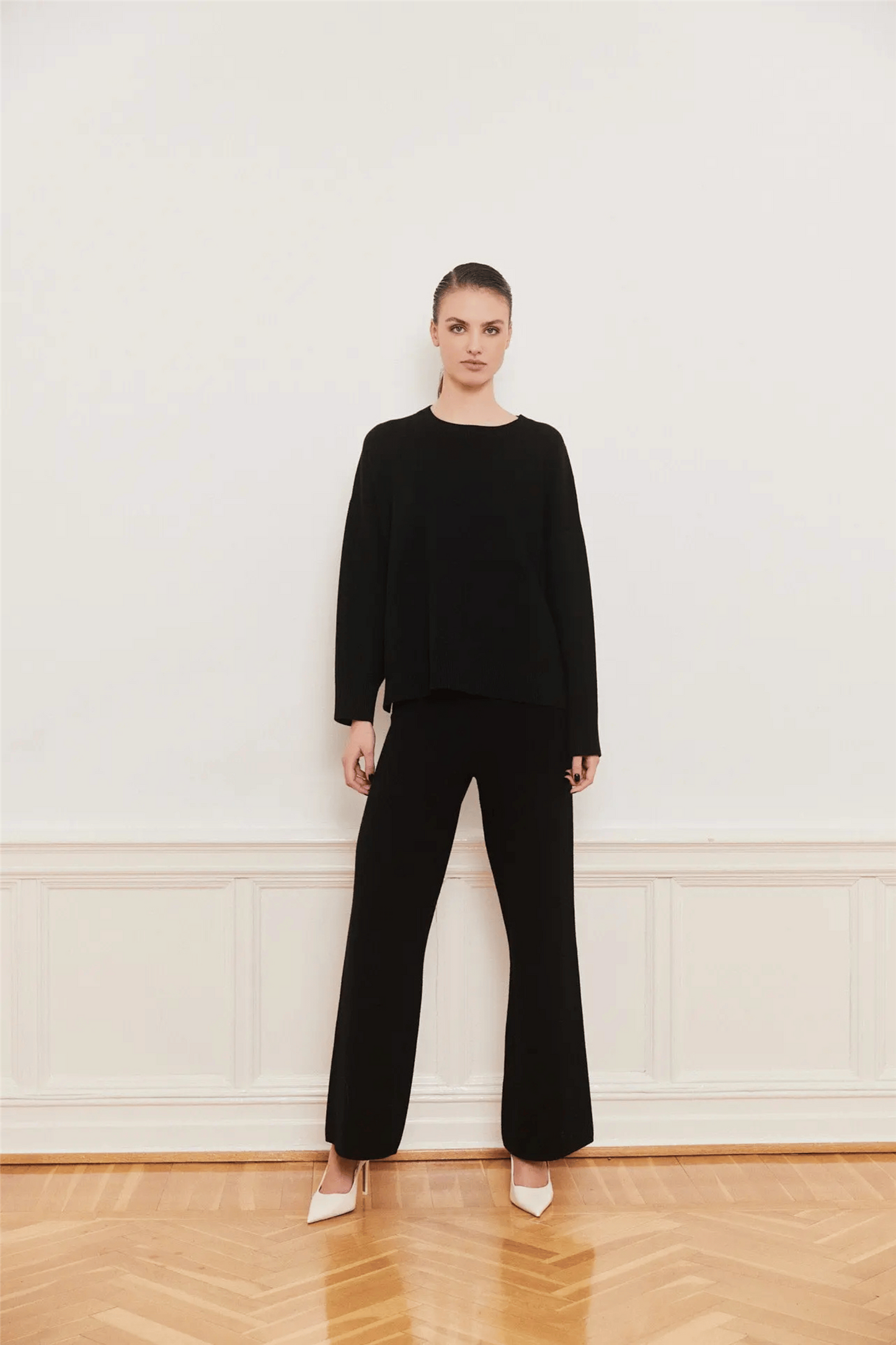 IBEN SERGE PANTS Black