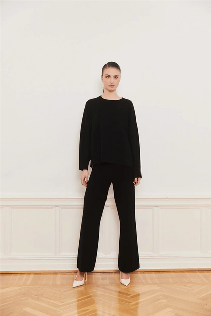 IBEN SERGE PANTS Black