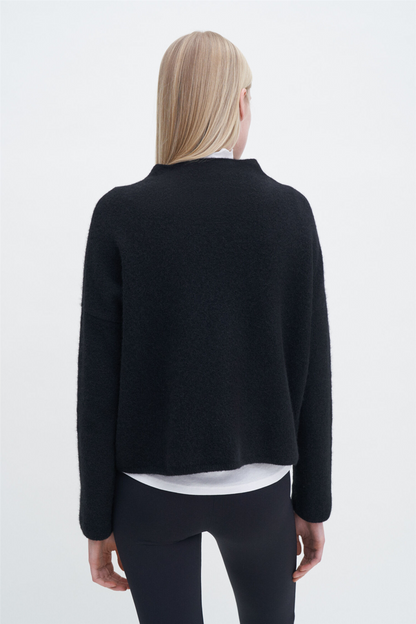 Mika Yak Funnelneck Sweater Black