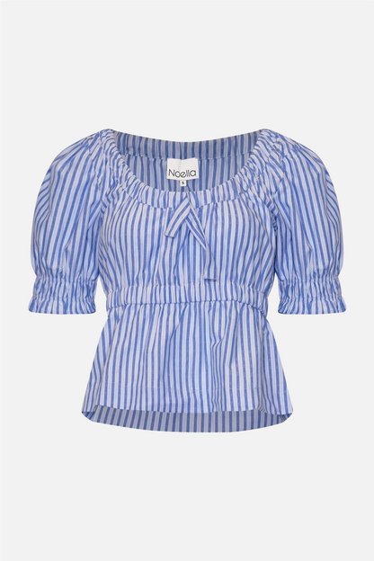 Karenza Blouse Blue Stripe