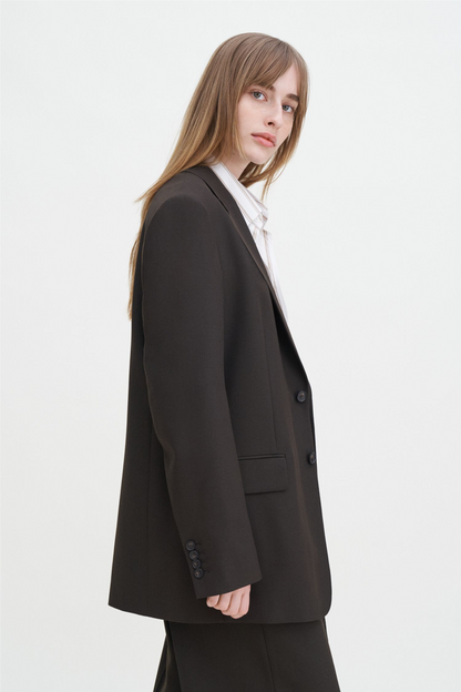 Davina Blazer Dark Chocolate.