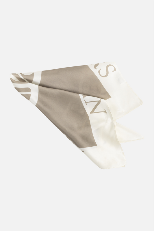 Palma Silk Scarf Silver Mink.