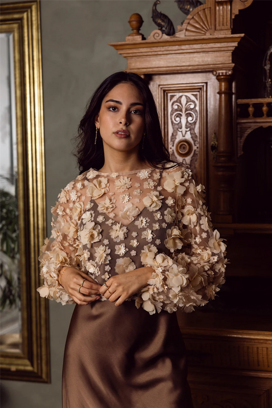 Millie Blouse Beige