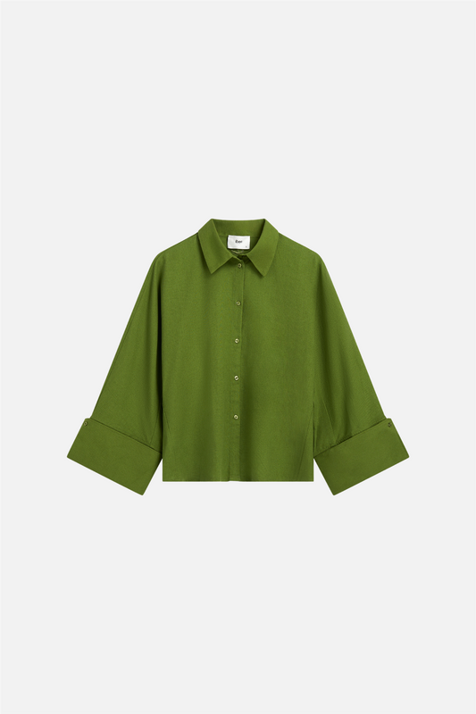 Atari Linen Shirt Leaf Green