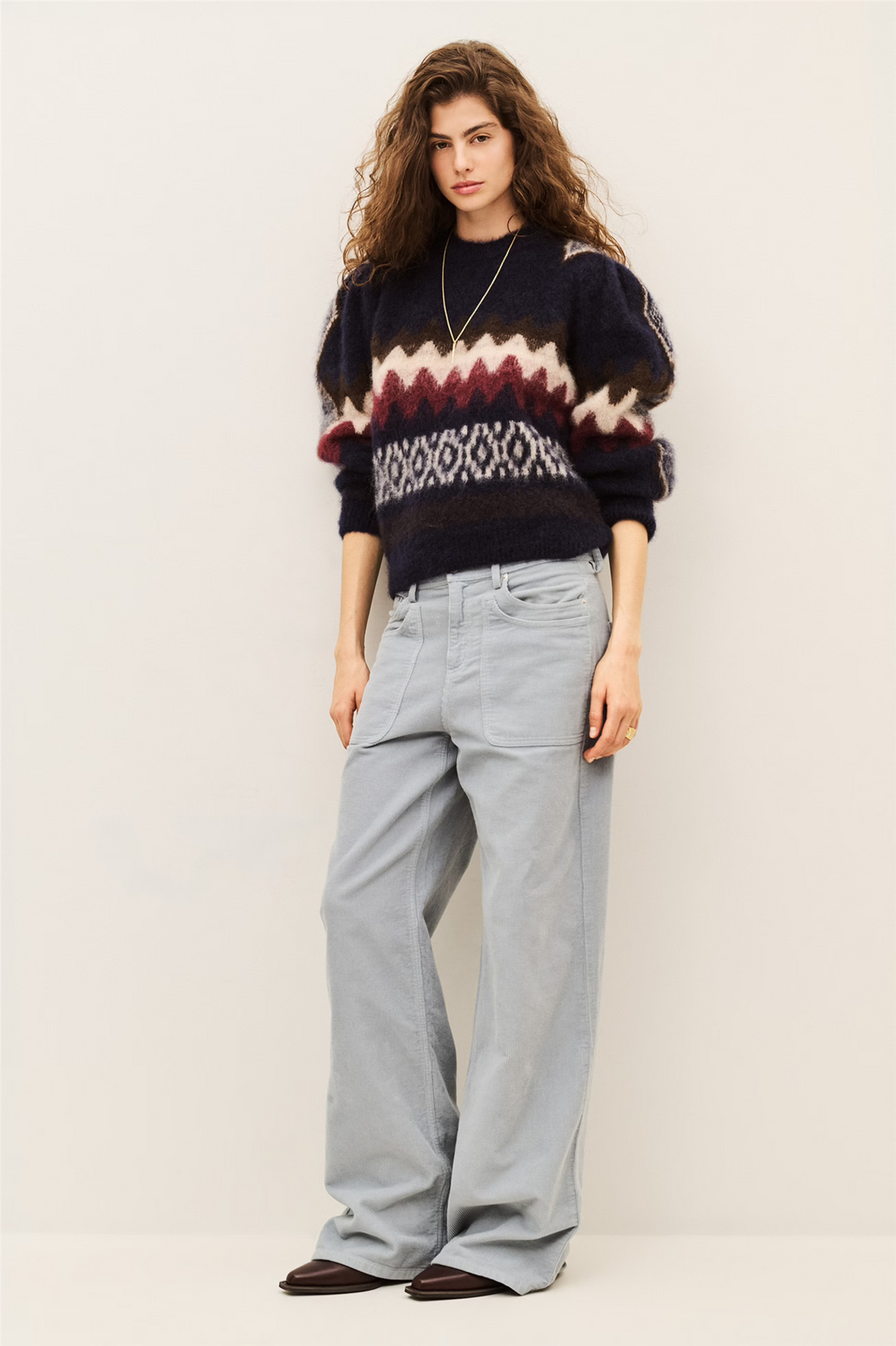 Floyd Pullover Marine Multico.