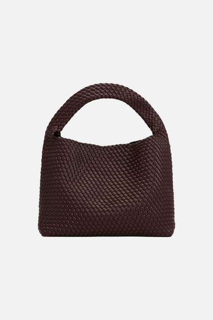Woven Daily Shopper + Pouch Brown.