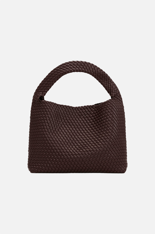 Woven Daily Shopper + Pouch Brown.