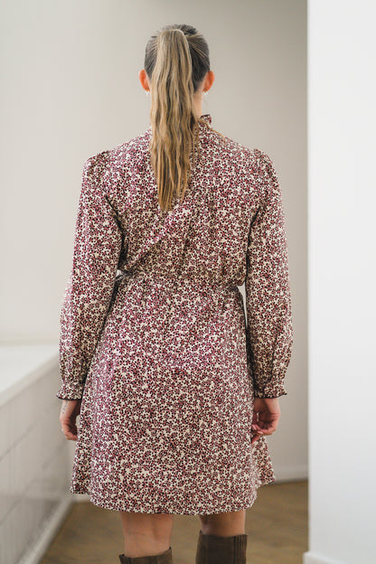 RAUSMaja Shirt Dress AOP Port Royale Flw