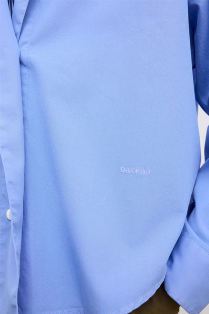 Cropped Shirt Mid Blue