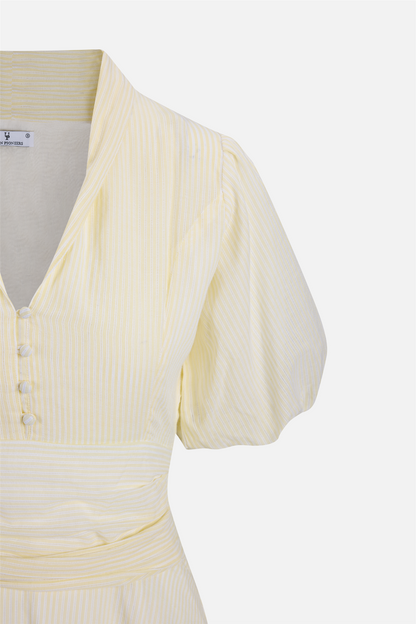 Papira Dress Yellow Stripes.
