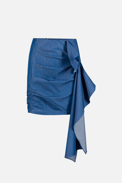 Air Chambray Skirt Blue.