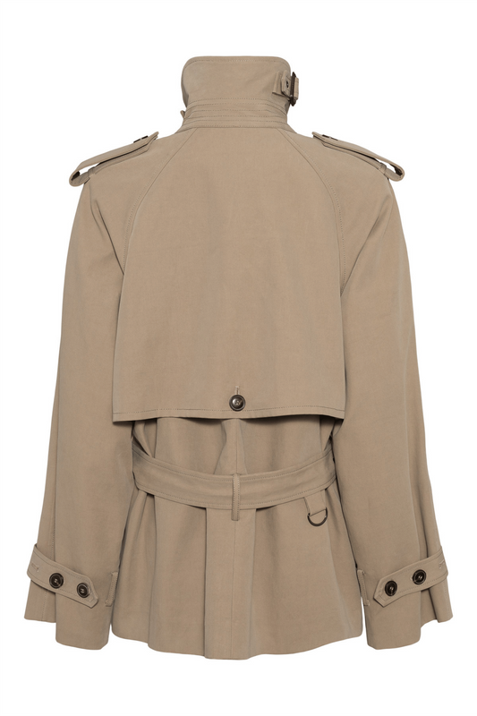 Majorstuen trench short, Khaki Khaki
