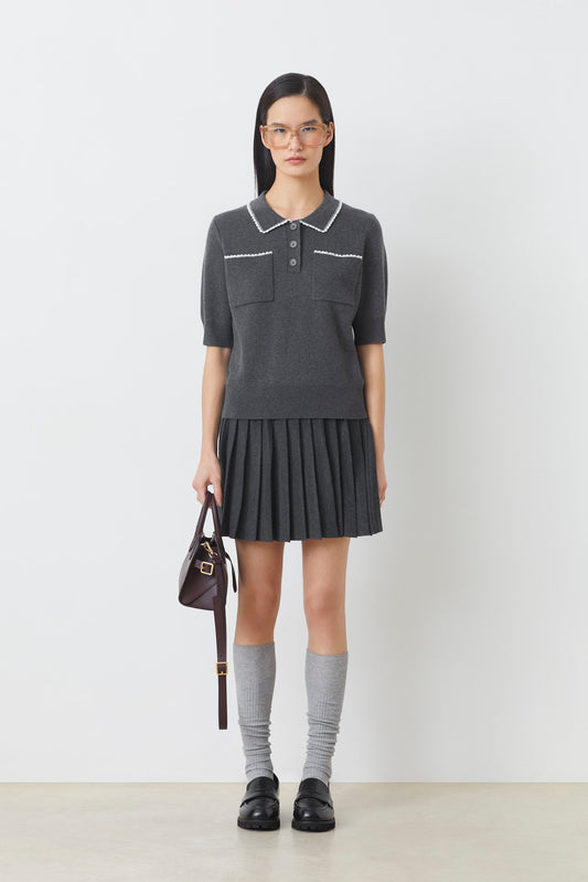 Polka Sweater Carbone