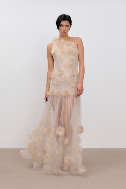 Serenity Gown Cold Beige