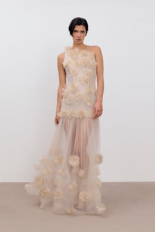 Serenity Gown Cold Beige