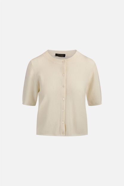 Indira SS Cardigan Ivory.