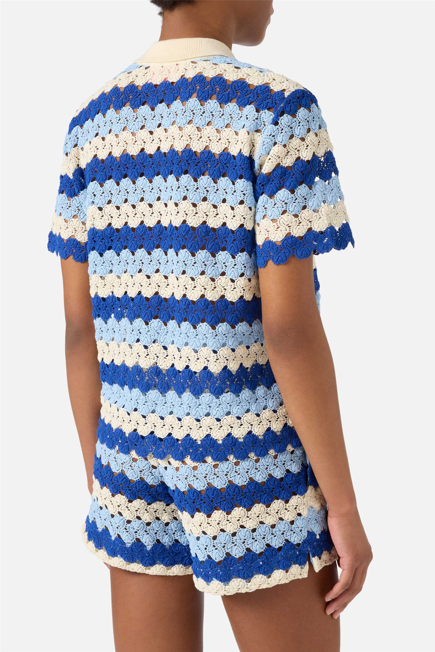 Monet Polo Crochet Stripes Wave 6131.