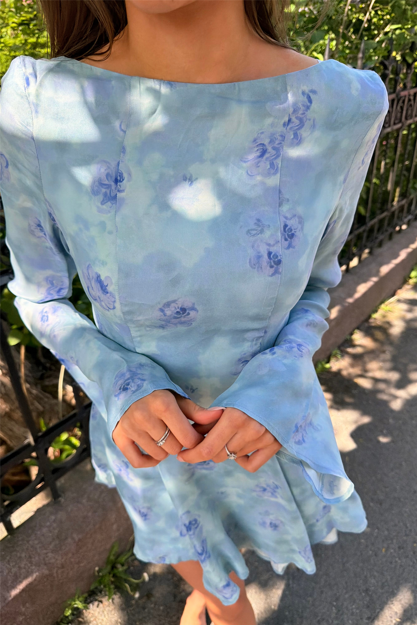 Riom Dress Pale Blue