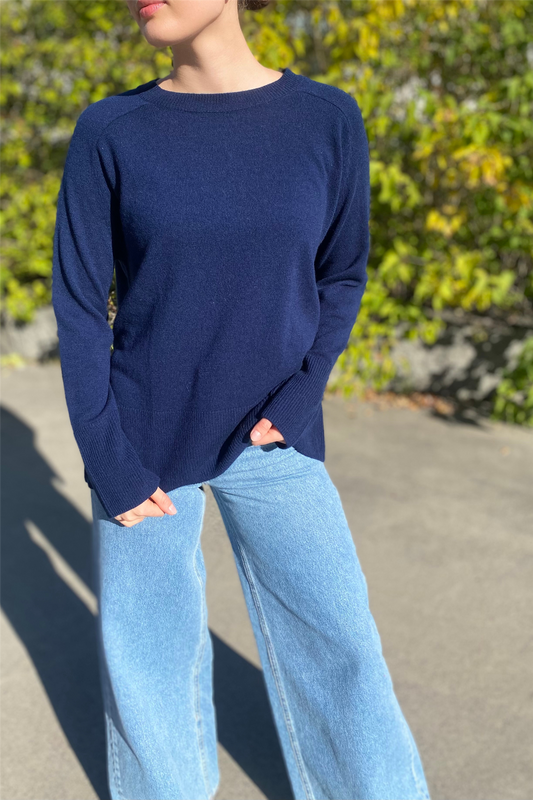 Cashmere Pullover Sweater Blu