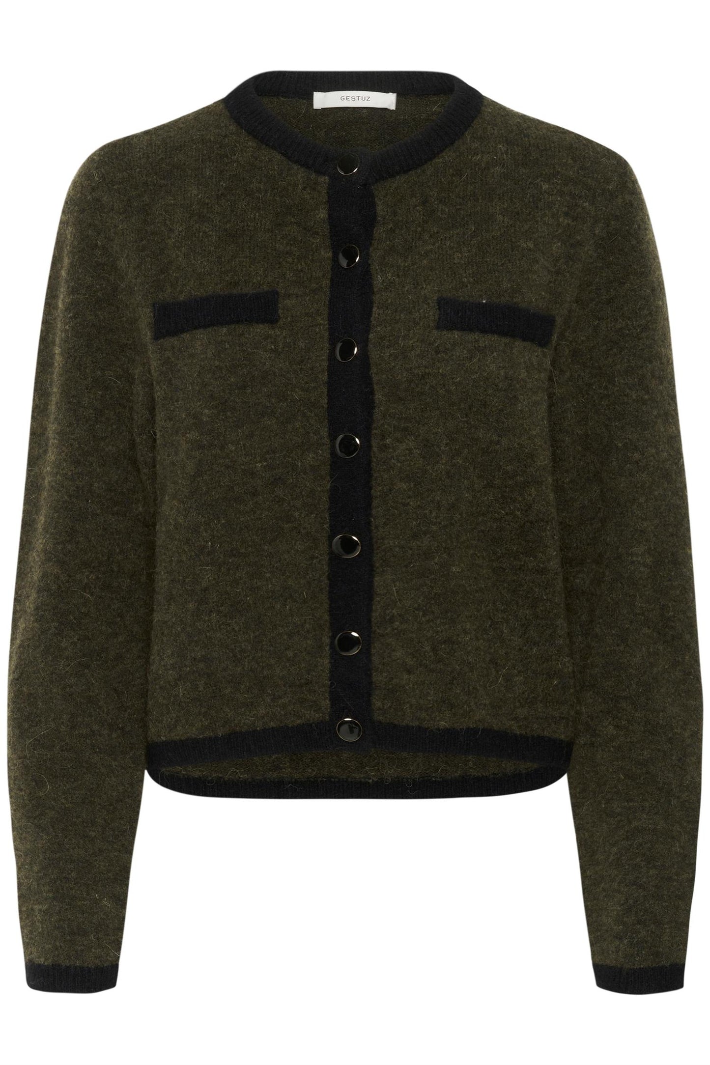 GZalpha ls contrast cardigan Oliven