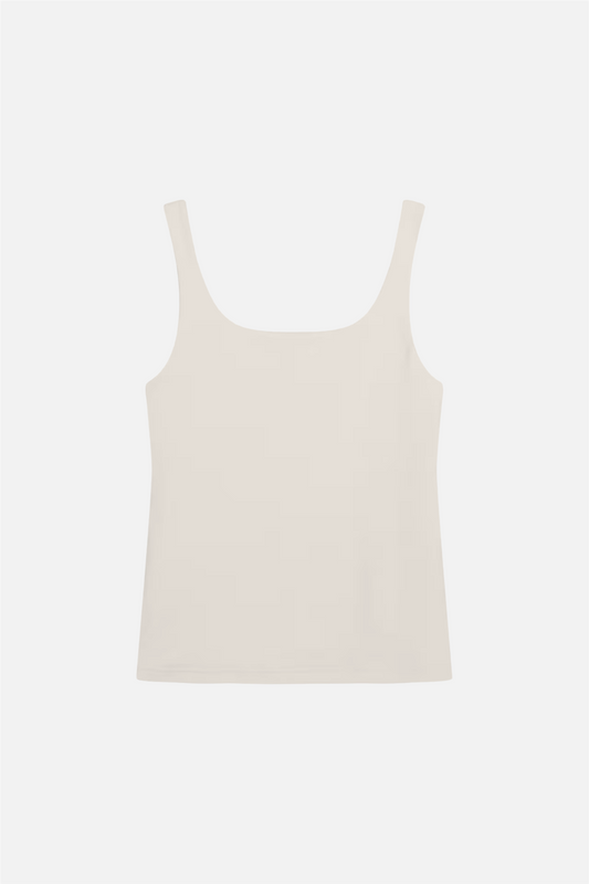 Tank Scoop back Ivory