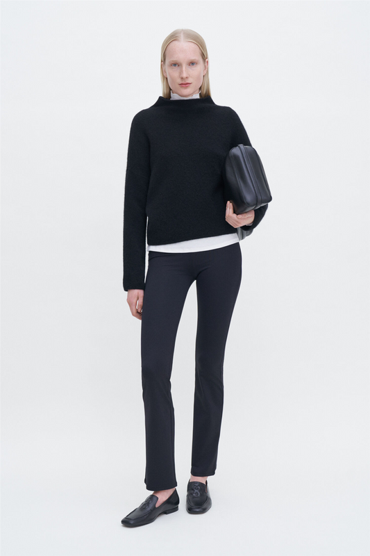 Mika Yak Funnelneck Sweater Black