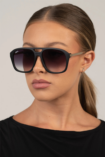 Reina Oversized Matte Black