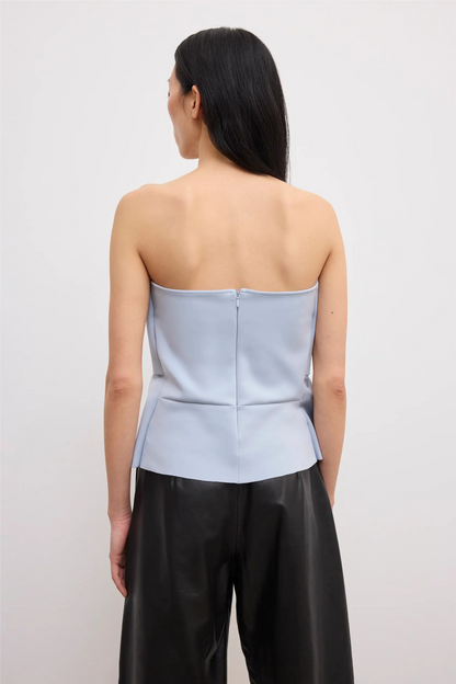 Sculpted Tube Top Dove Blue