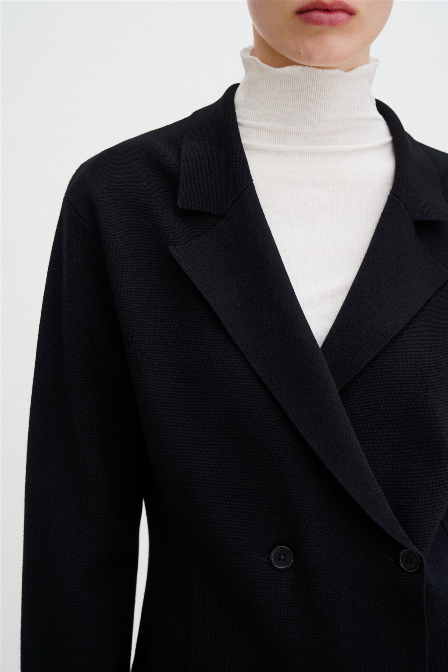 Milano Knit Blazer Black