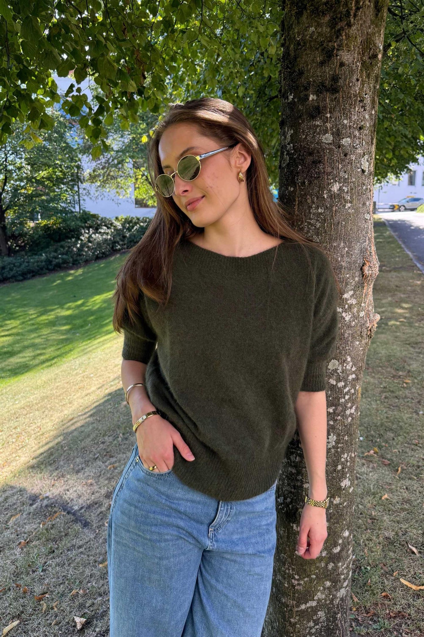 Moi Sweater Army Mélange