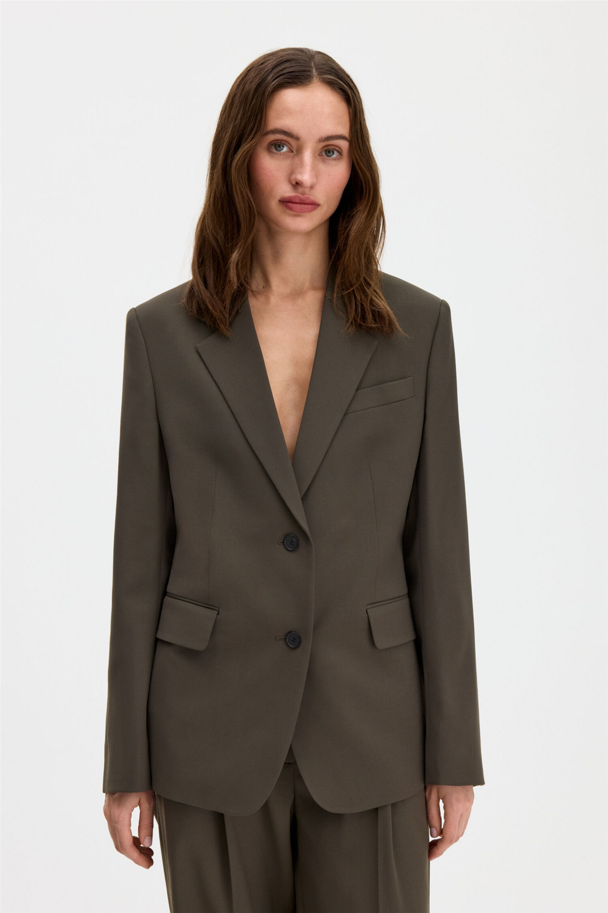 Deliah blazer Dark Moss Green