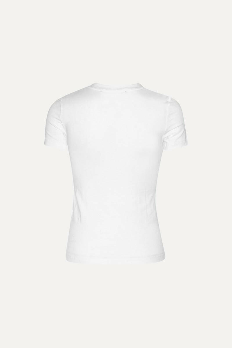 Fitted Twisted T-Shirt Bright White.