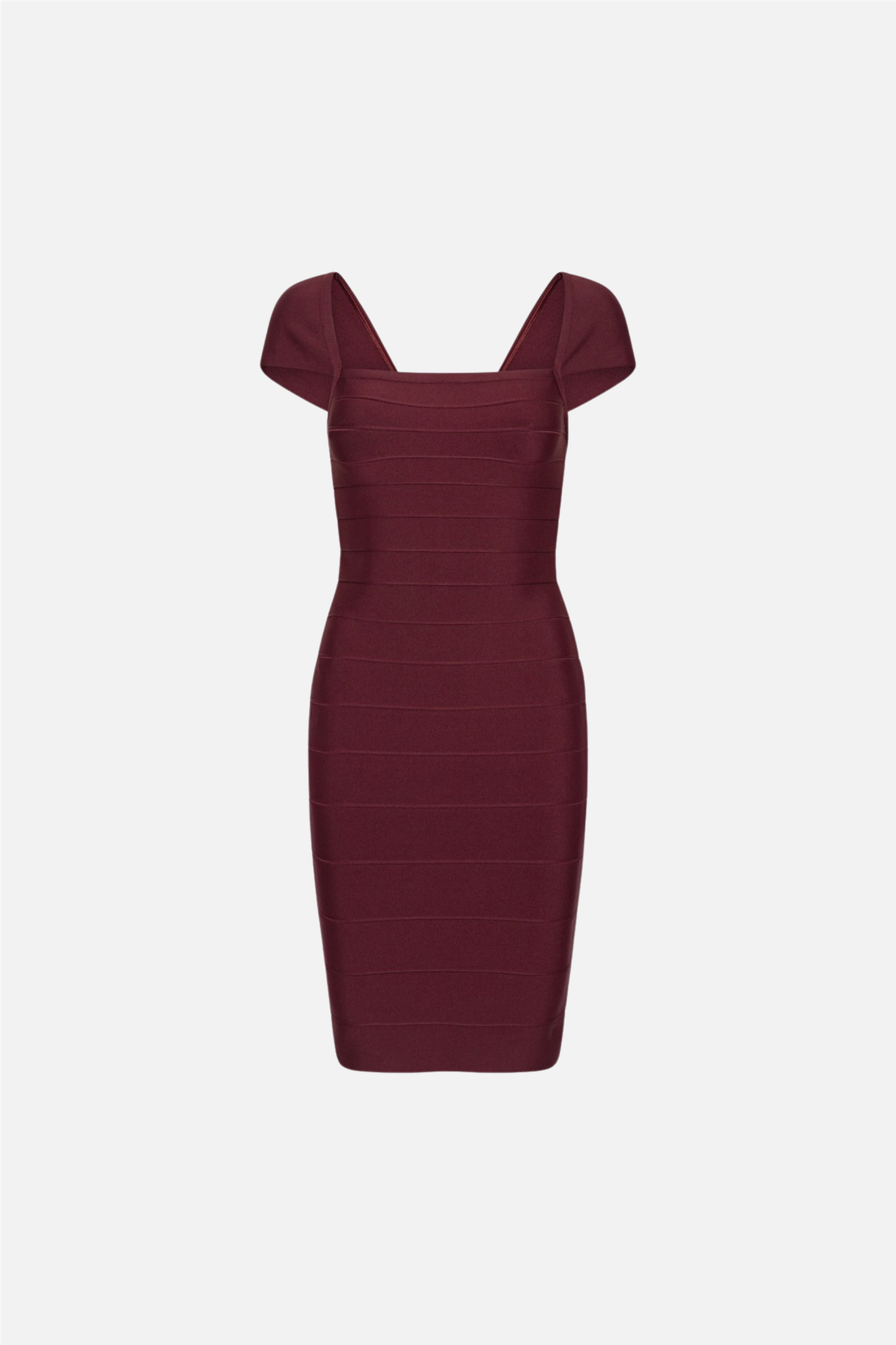 Midi Fitted Knit Dress Zinfandel.