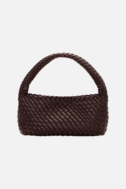 Woven Mini Bag + Pouch Brown.
