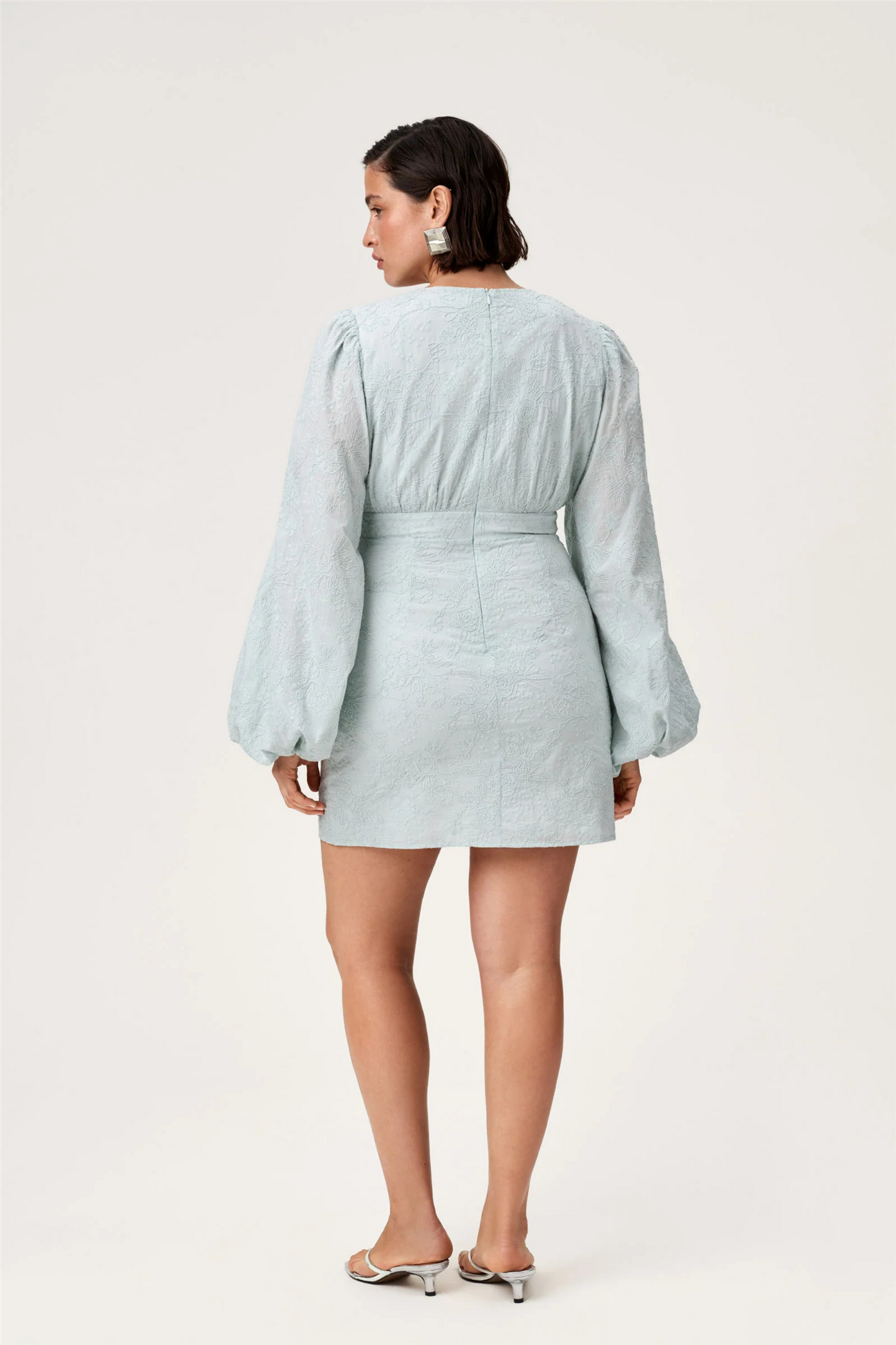 Florence Dress Mint Embroidery