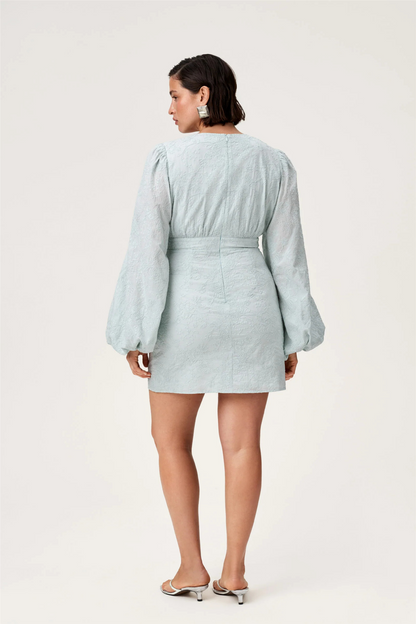 Florence Dress Mint Embroidery