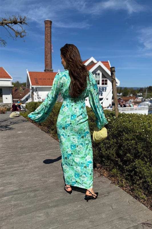 Positano Dress Mint Green.