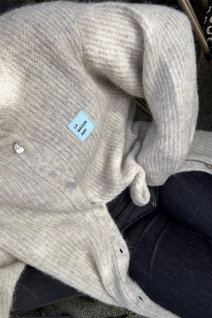 WOMEN’S CARDIGAN EAST Powder Snow Melange