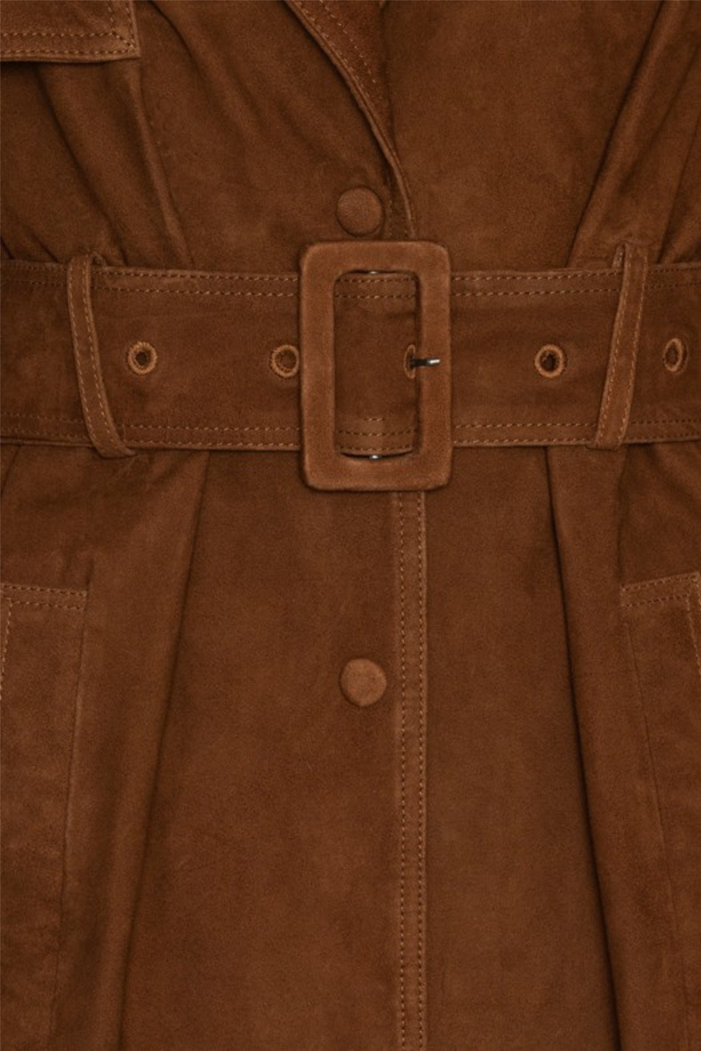 Suede Trenchcoat Toasted Coconut.