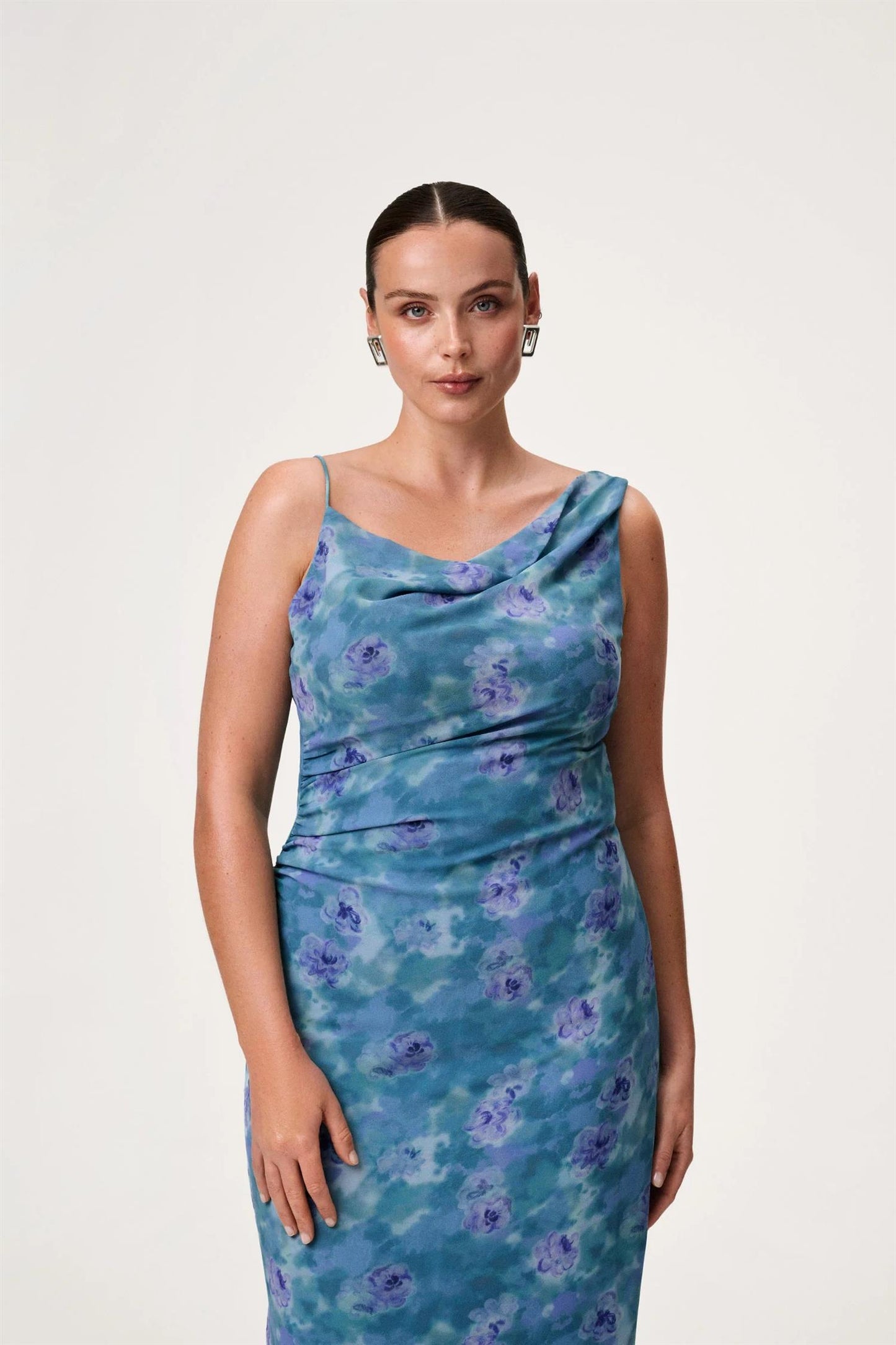 Almeria Dress Dusty Blue