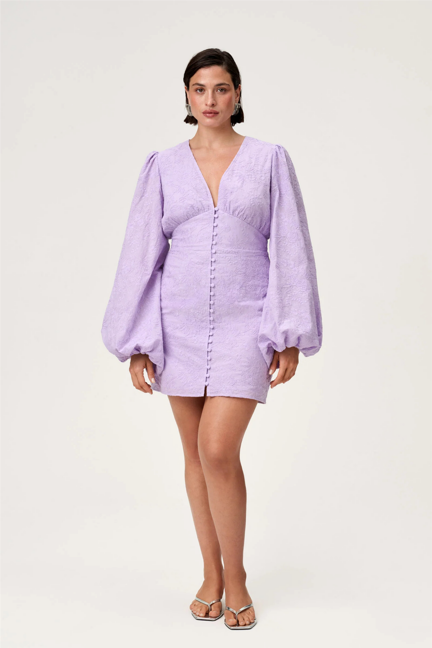 Florence Dress Lilac Embroidery