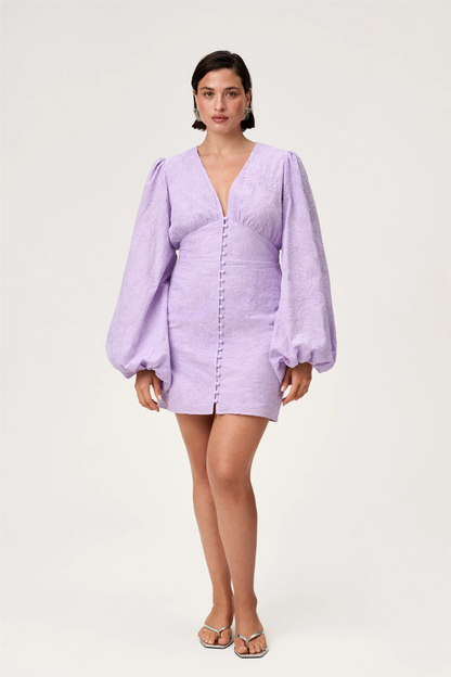 Florence Dress Lilac Embroidery