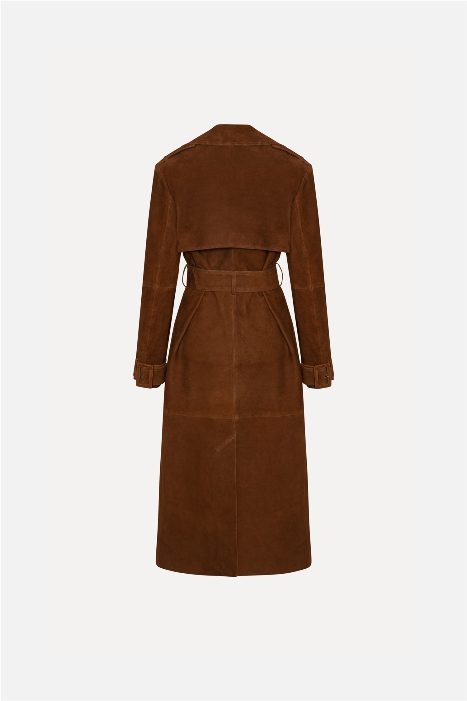 Suede Trenchcoat Toasted Coconut.
