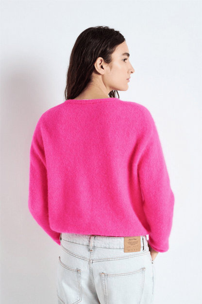 Vitow Cardigan Rose Fluo Chine