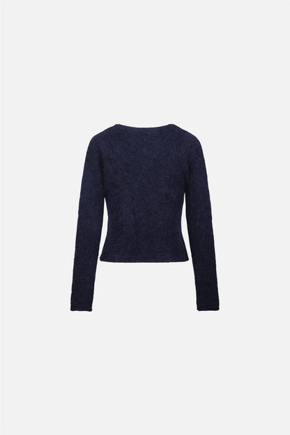 Ada Cardigan Dark Sapphire.