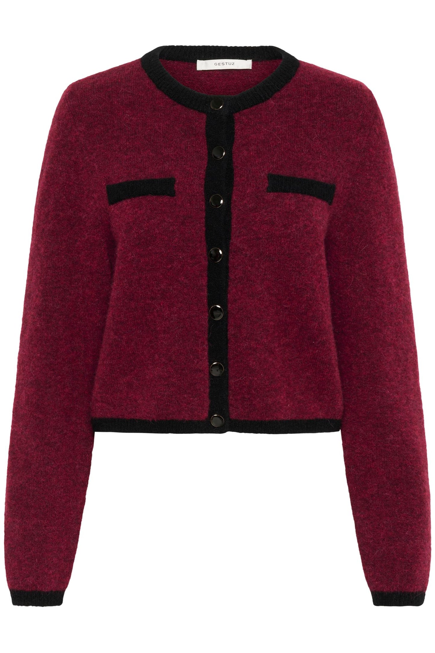 GZalpha ls contrast cardigan Red